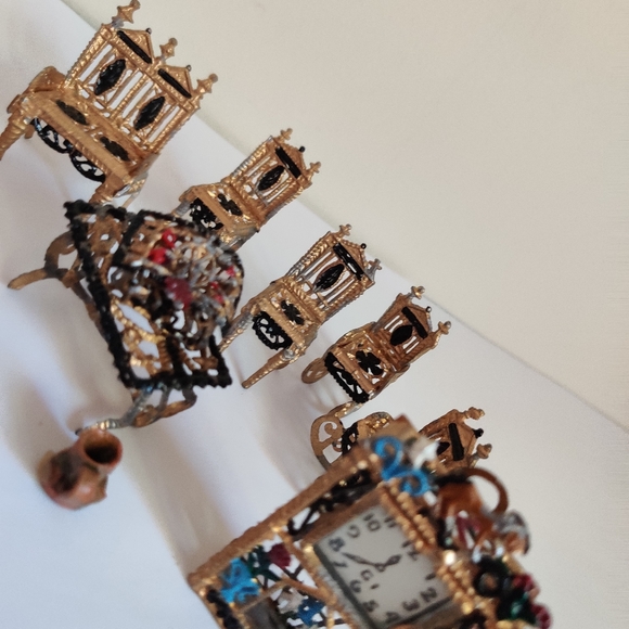 Vintage Dollhouse miniature furniture and dishes sets - Picture 3 of 12